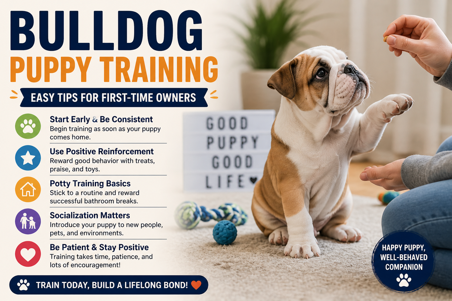 Bulldog Puppy Training Guide – Easy Tips for First-Time Owners